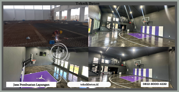 Cat Lantai Lapangan Badminton