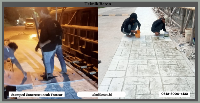 Beton Cetak Trotoar
