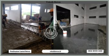Pembuatan Lantai Beton Gudang