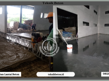 Pembuatan Lantai Beton Gudang