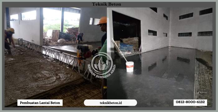 Pembuatan Lantai Beton Gudang