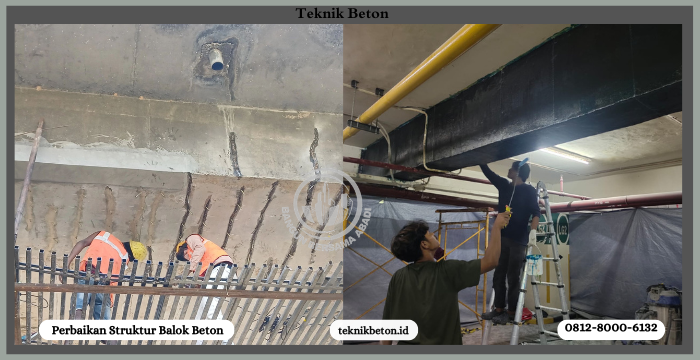 Perbaikan Balok Beton Retak