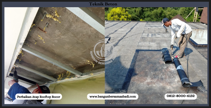 Perbaikan Atap Rooftop Bocor